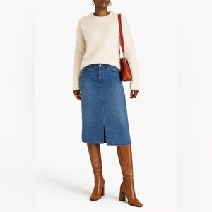 Le 17 Septembre Cashmere/Wool Blend Cozy Cream Sweater